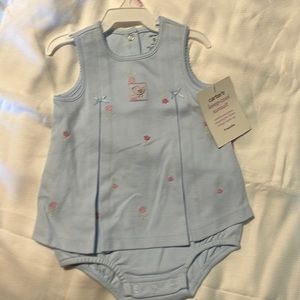 9 month girls one piece dress with snaps